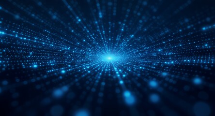 Obraz premium Abstract Blue Particle Background High-Resolution Digital Image for Commercial Use