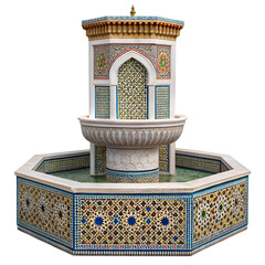 arabic lamp isolated on white