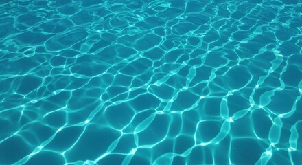 Obraz premium Sunlit Aqua - Abstract Water Surface Reflections