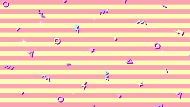 Playful Colorful Striped Abstract Background for Kids