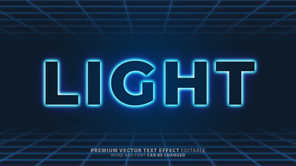 Blue light text effect