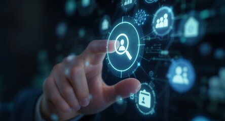 Fototapeta premium Unlocking Powerful Insights Advanced People Search Data Analysis