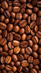 Naklejka premium Close-up of coffee beans