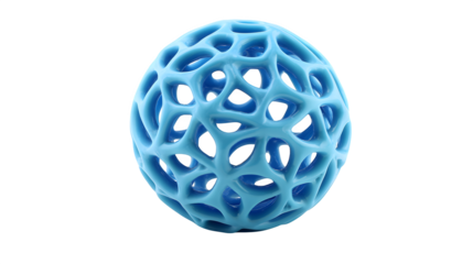 blue sphere isolated on white