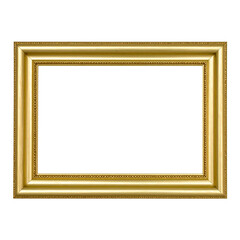Picture frame PNG mockup isolated on a white background