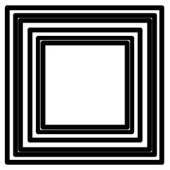 black and white frame