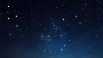 Night sky filled with stars