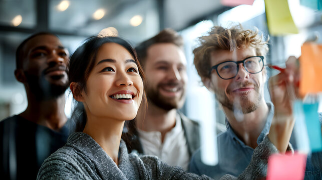 Cinematic Series of a Diverse Business Team in a Modern Office-1