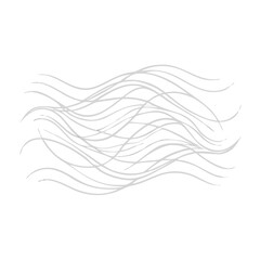 Vector art of abstract flowing lines pattern isolated on white background