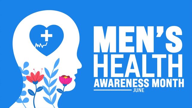 National Men's Health Month, Men’s Health MattersIdeal for social media, health campaigns, event promotions, websites, and men's health educational materials.