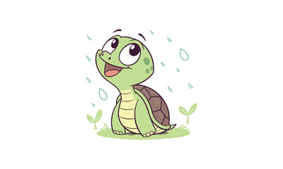 Adorable Green Turtle