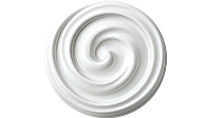 white magical spiral swirl on white background