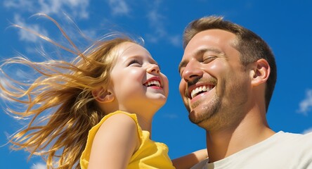 Fototapeta premium Happy Family Fun Joyful Moments in the Sun