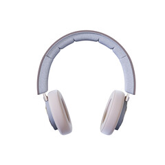 Modern wireless headphones on a white background.

