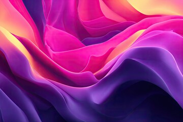 Obraz premium Abstract vibrant fluid forms in swirling, flowing colors
