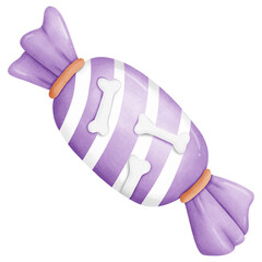 Halloween candy hand drawn illustration