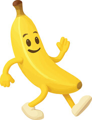 Banana Moonwalking 3D Concept