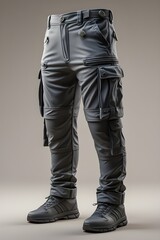 AI Generative. Mock up of Cargo Pants with Boots. 2