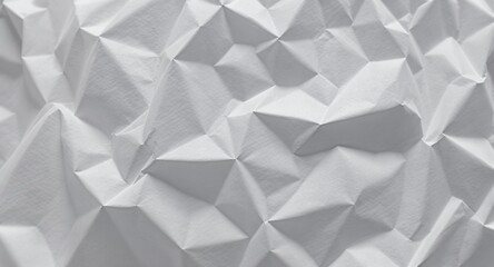 Fototapeta premium Abstract White Crinkled Texture High-Resolution Background for Design Projects