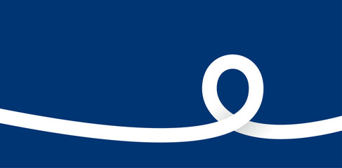 円を描いて重なるリボン