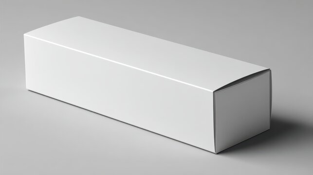 Toothpaste Box. White Cardboard Packaging for Product Design