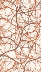 Abstract interwoven lines pattern