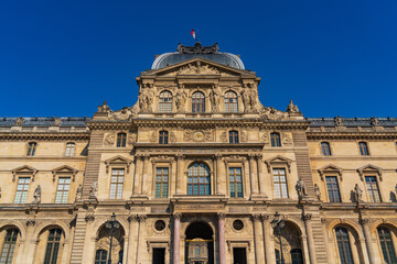 Fototapeta premium Louvre, a national art museum in Paris, France