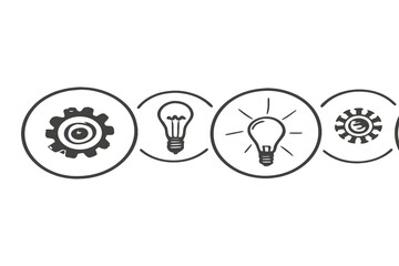 Icons in a circular row