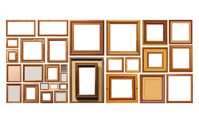 木製額縁ベクターイラストセット	