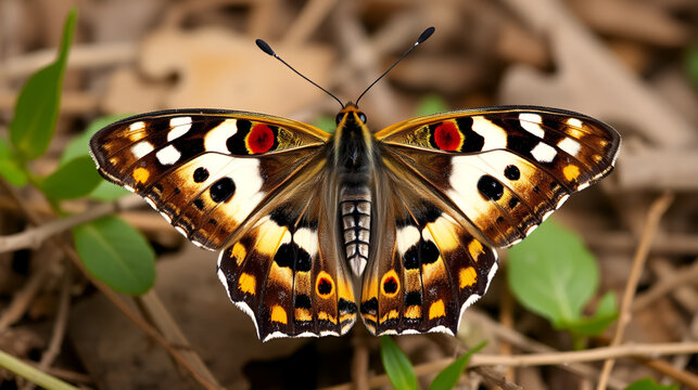 Image of Common Archduke Butterfly(male) (Lexias pardalis dirteana) on nature background. Insect Animal.