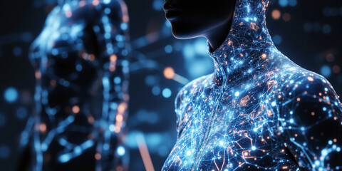 Computational Textile Design Smart fabric visualization showing responsive fiber patterns, interactive clothing abstract, wearable technology in comfortable conductive threading