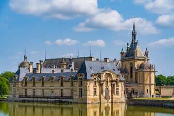 Chateau de Chantilly, a historic castle in Chantilly, France