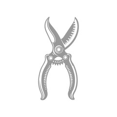 Pruning Shears Illustration Vintage Gardening Tool