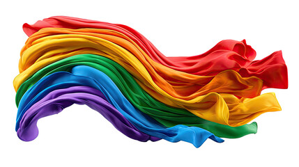 Rainbow fabric: The mesmerizing flowing fabric gracefully displays the iconic rainbow hues, creating a visually stunning display that evokes a sense of peace, inclusivity, and equality.