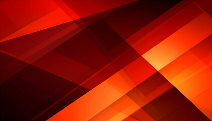 Abstract Red and Orange Geometric Shapes with Gradient Overlay for Modern Digital Design Background
