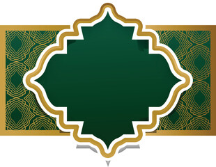 Islamic decorative frame and border ornament design
