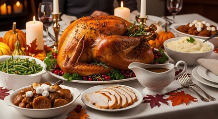 Thanksgiving Feast Table