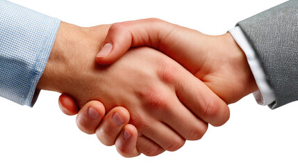 Obraz premium Handshake Agreement: Close-up shot of two individuals, grasping in a gesture of solidarity, embodies agreement, respect, and collaboration. A simple yet powerful symbol of partnership.