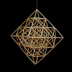 Handmade straw garden making in Lithuania. Lithuanian heritage.