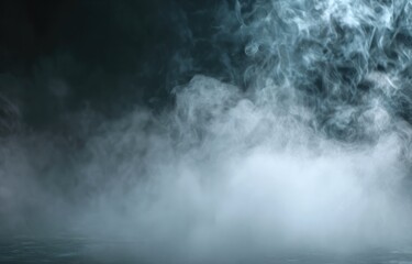 Fototapeta premium Dark smoky background with diffused light