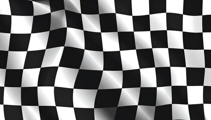 Fototapeta premium Checkered flag waving (2)
