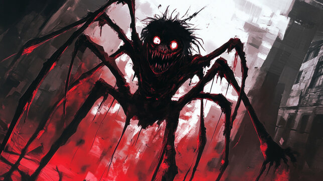 terribly scary demon spider