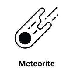 Meteorite Vector icon which can easily modify or edit