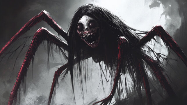 terribly scary demon spider