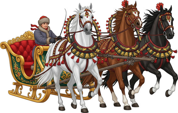 Troika Horse Sleigh