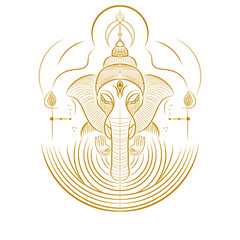 Vector illustration of vintage decoration elements like a chandelier, candle, and an abstract pattern, perfect for tattoo or Christmas design