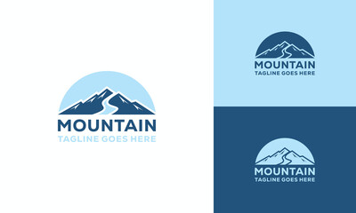 Mountain Logo Design High Hill Symbol Graphic