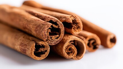 Closeup Of Cinnamon Sticks
