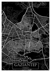 Gaziantep Türkiye City Street Map. downtown tourism, house art travel metropolis concept, travel art city, patriotic abstract banner, view office street Art