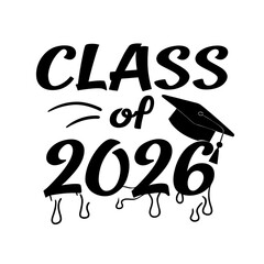 Class of twenty six graduation cap tassel